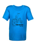 Youth "Roots" blue tee